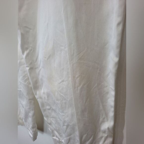 *Flawed* Vintage Giorgio Armani Le Collezioni White Dress Pants High Waist 14 - Picture 7 of 12